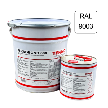 Эпоксидная краска для бетонного пола Teknobond 600 20 кг Белая (RAL 9003) (Текнобонд 600)